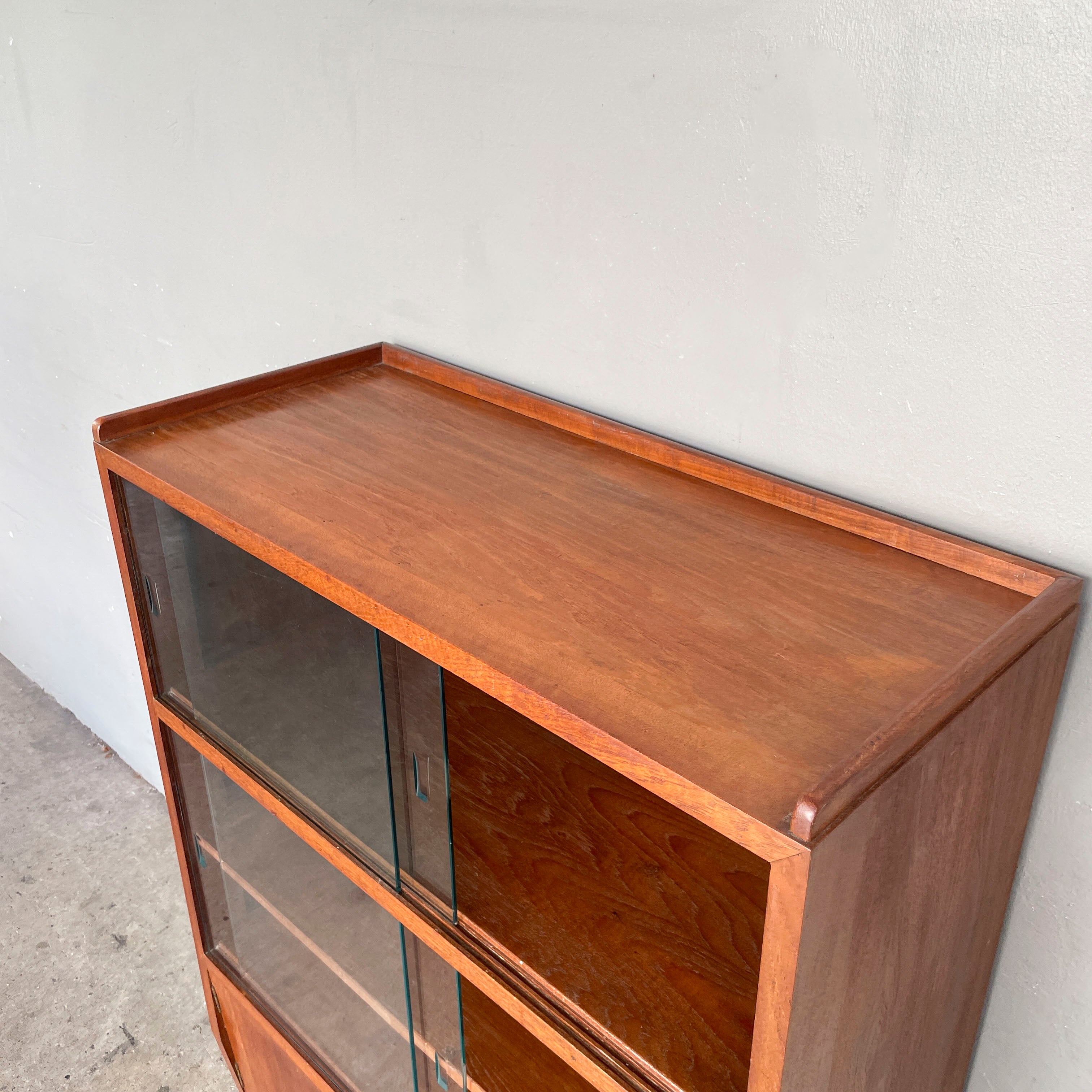 Mid-Century Style Teak Display Cabinet