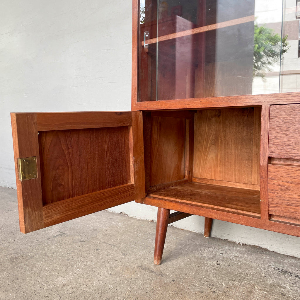 Mid-Century Style Teak Display Cabinet