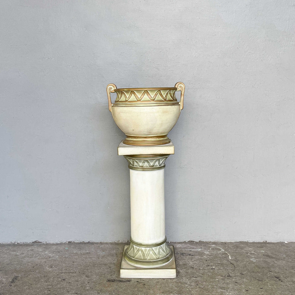 Vintage Ceramiche Battochio (Italy) Pot with Stand