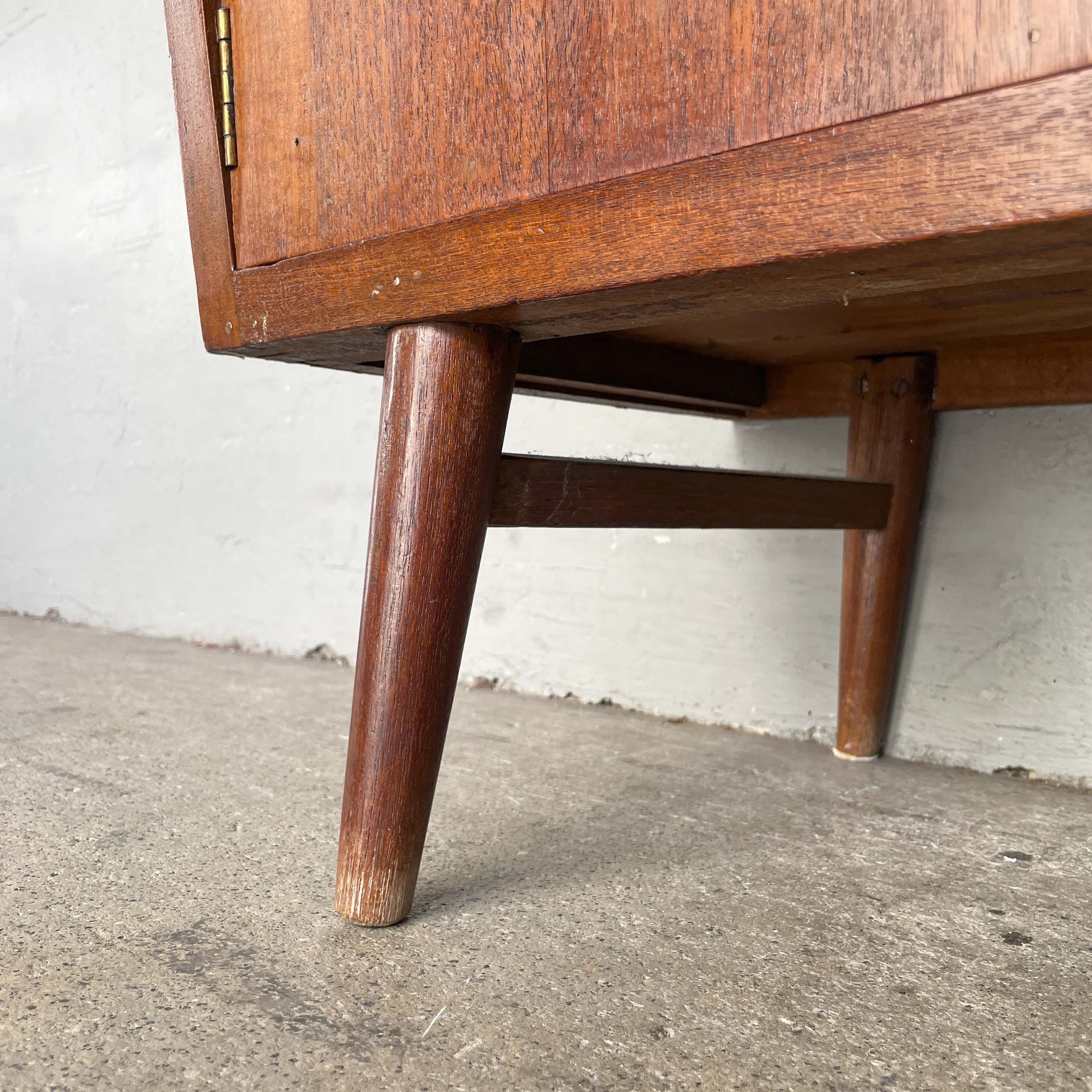Mid-Century Style Teak Display Cabinet