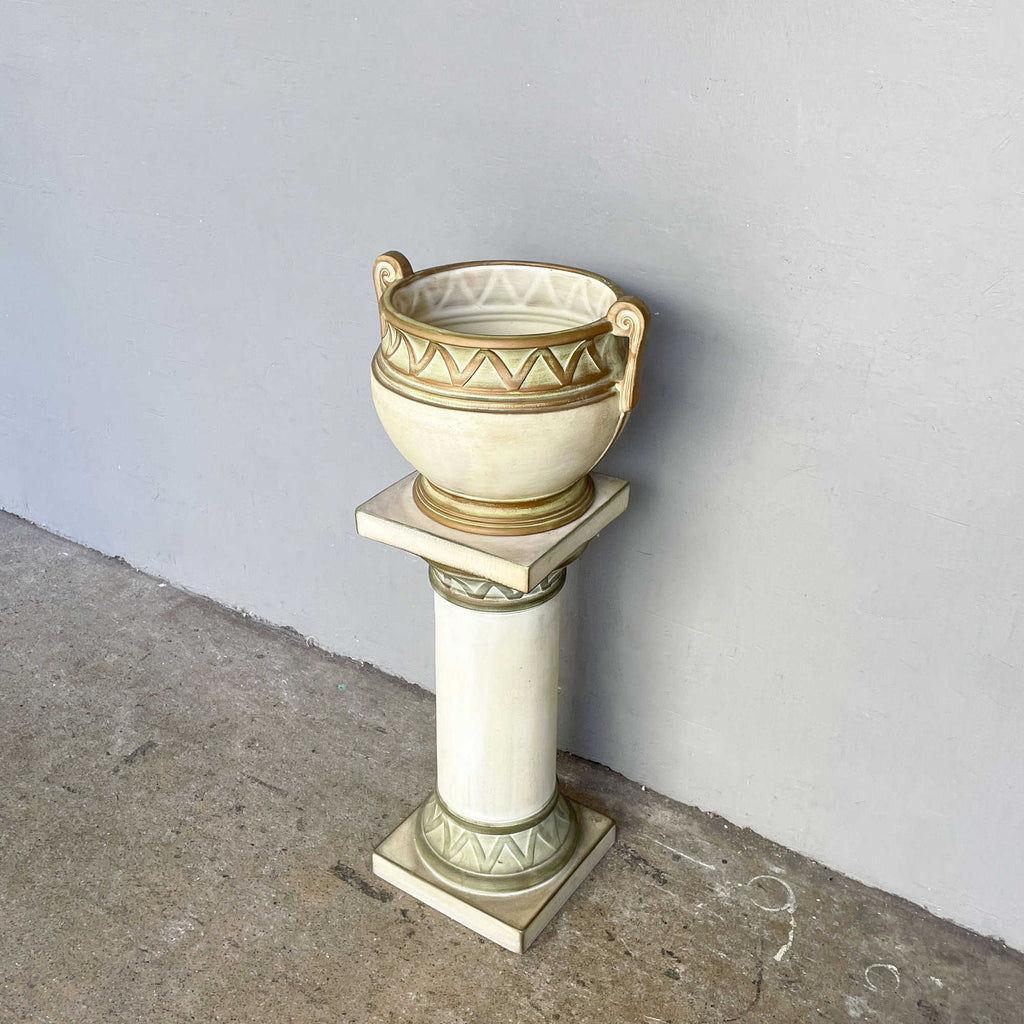 Vintage Ceramiche Battochio (Italy) Pot with Stand