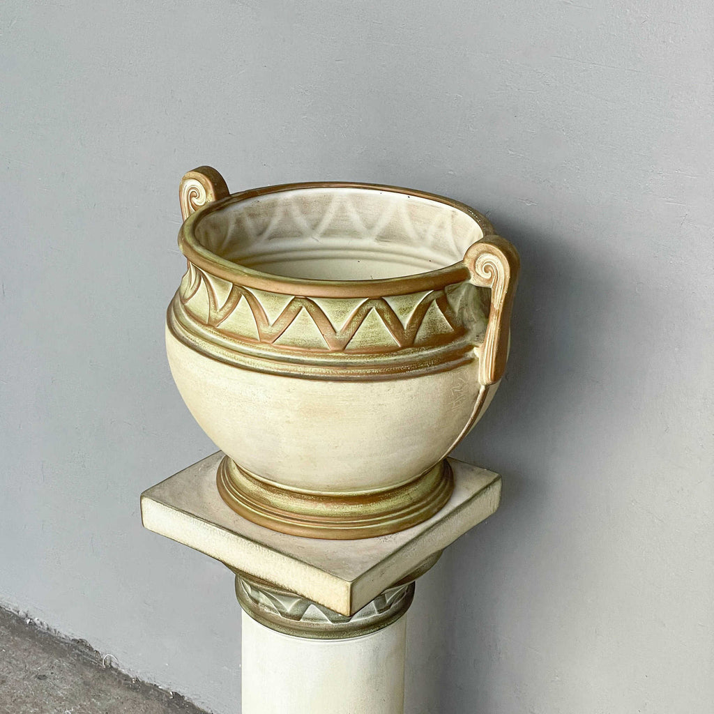 Vintage Ceramiche Battochio (Italy) Pot with Stand