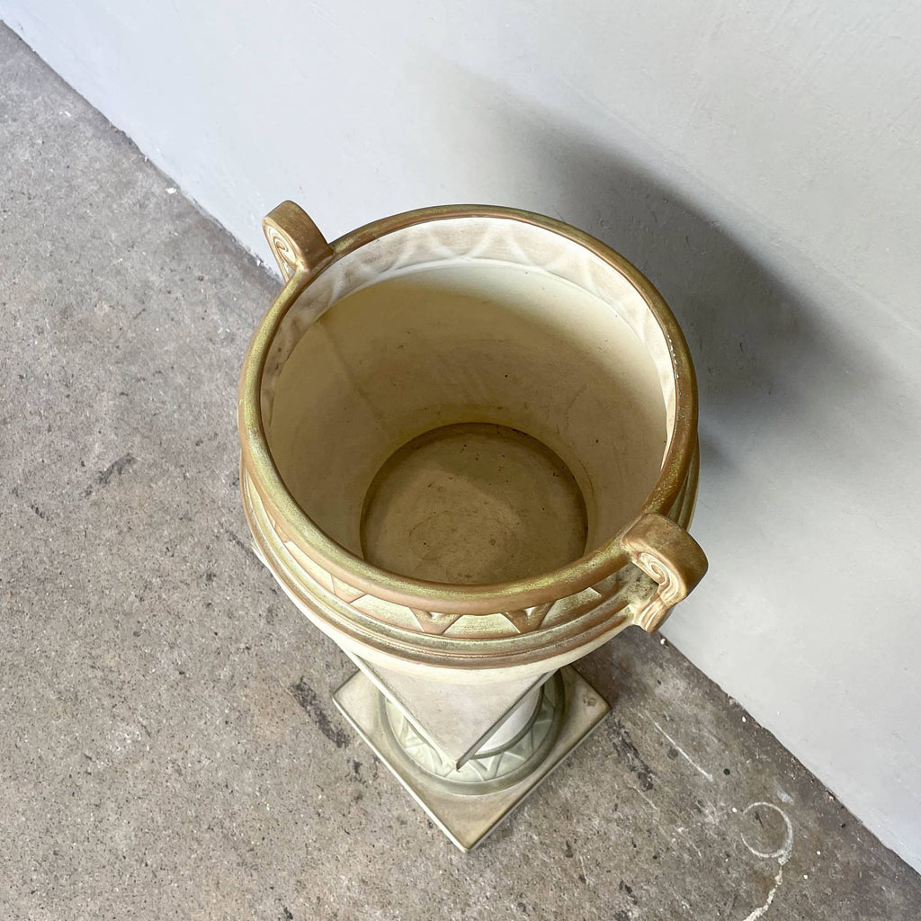 Vintage Ceramiche Battochio (Italy) Pot with Stand