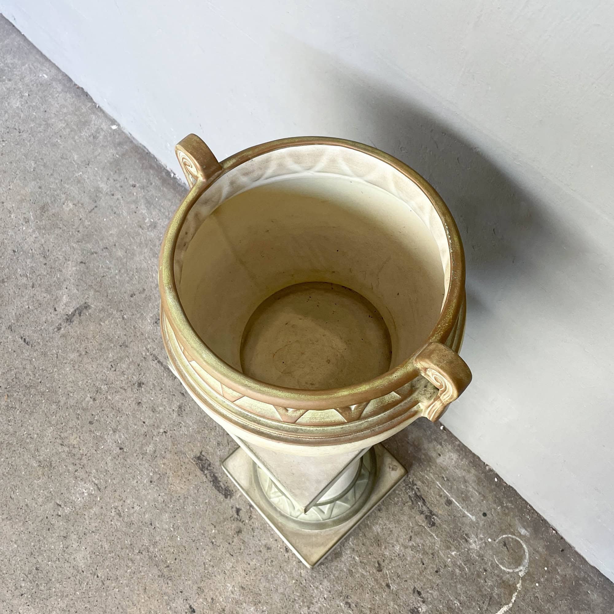 Vintage Ceramiche Battochio (Italy) Pot with Stand