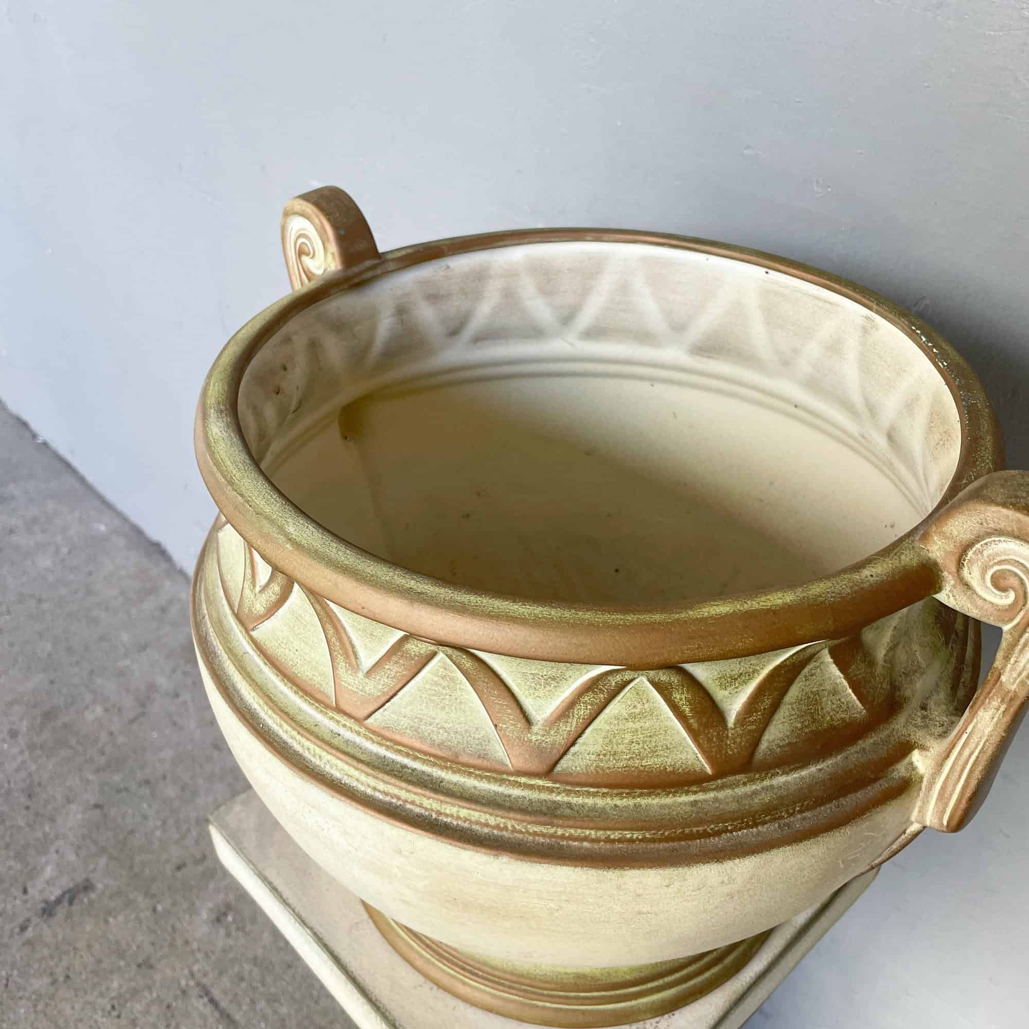 Vintage Ceramiche Battochio (Italy) Pot with Stand