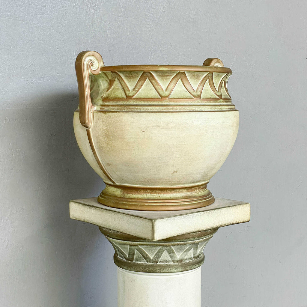 Vintage Ceramiche Battochio (Italy) Pot with Stand