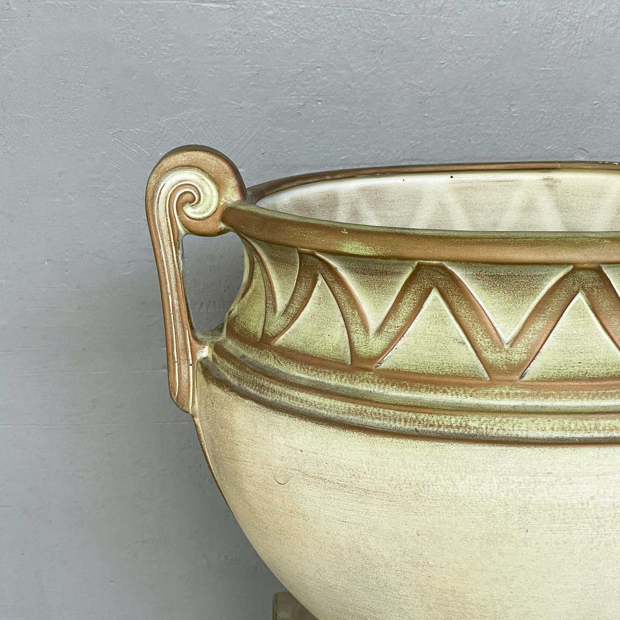 Vintage Ceramiche Battochio (Italy) Pot with Stand