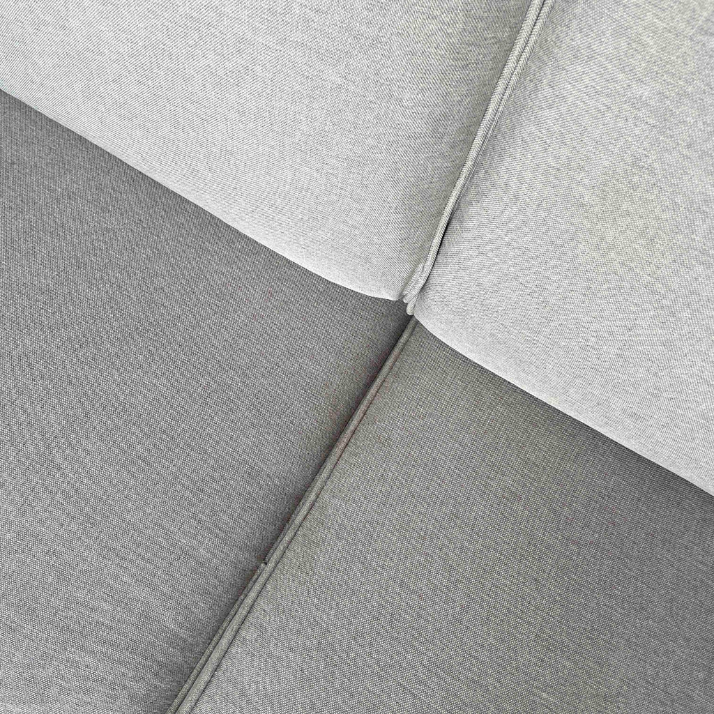 Compact Grey Fabric 2-Seater Sofa