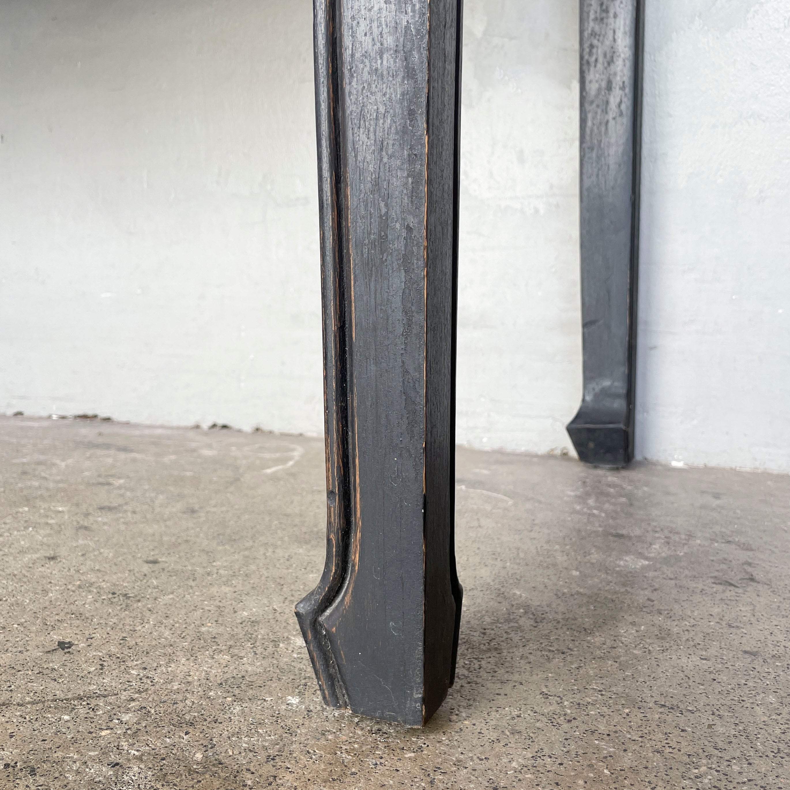 Distressed Black Studio Desk (2 Drawers)