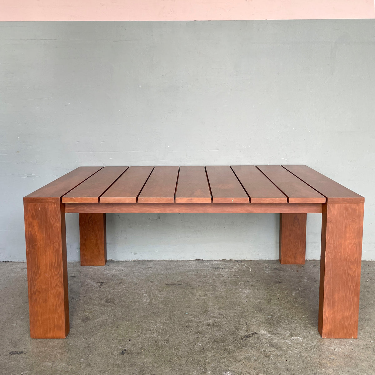 Chunky Slatted Dining Table