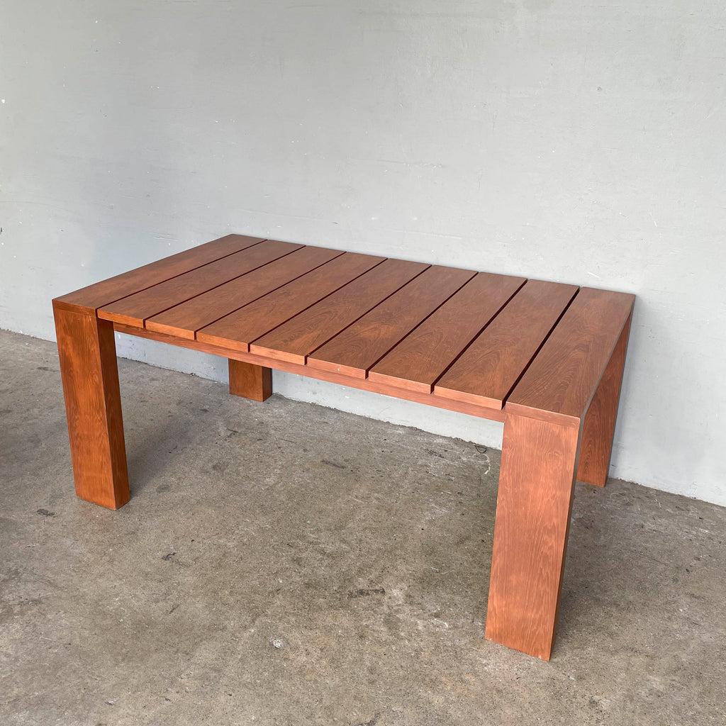 Chunky Slatted Dining Table