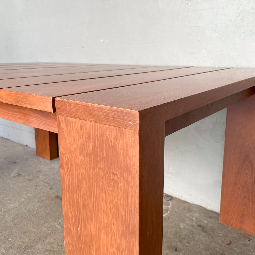 Chunky Slatted Dining Table