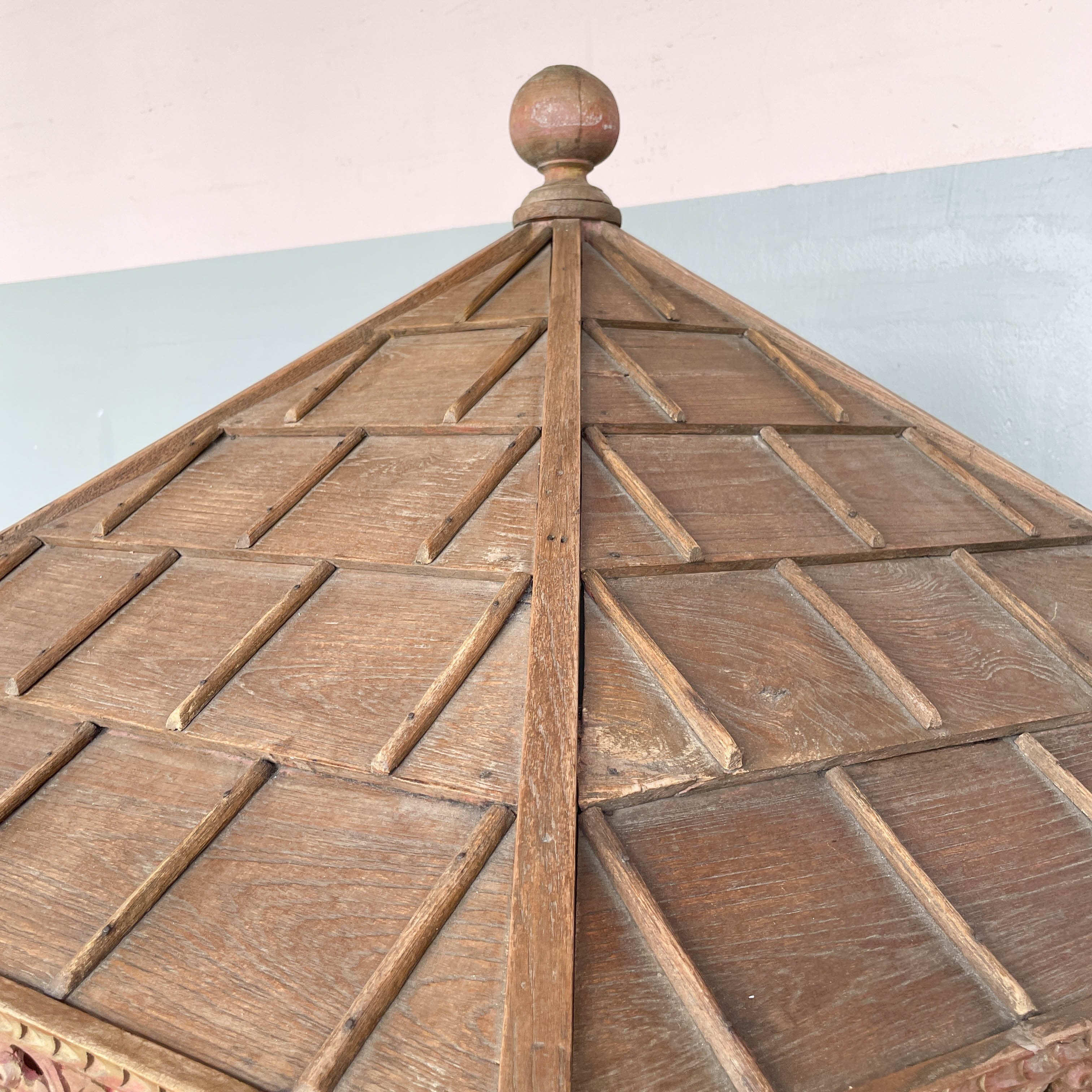 Decorative Wooden Rooster Cage
