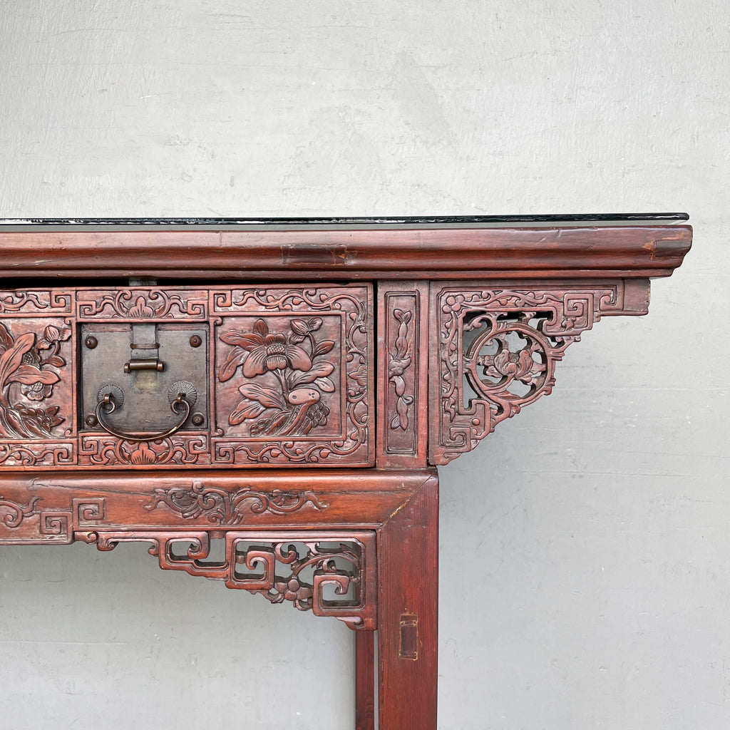 Double-Sided Oriental Console Table
