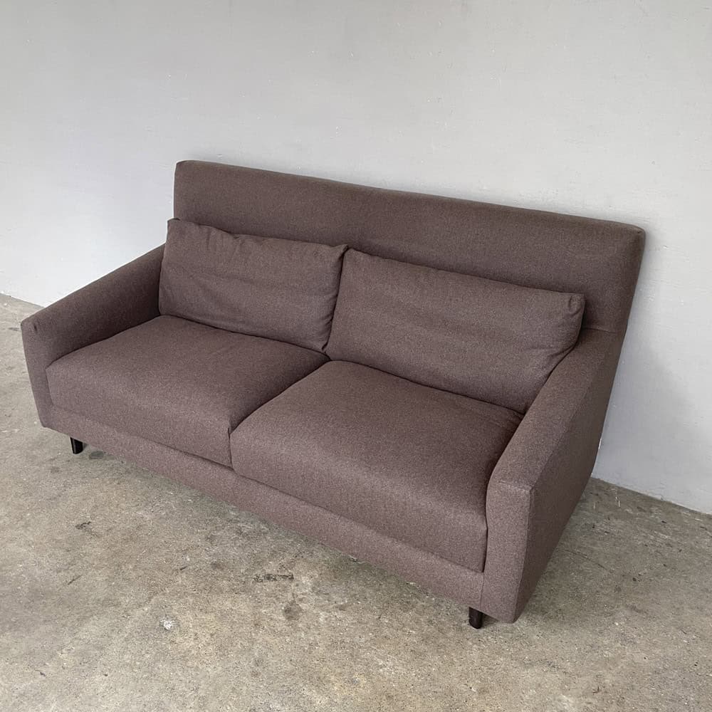 Sancal 2-Seater Sofa in Brown Wool