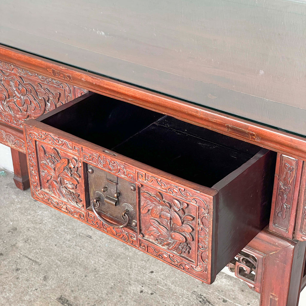 Double-Sided Oriental Console Table