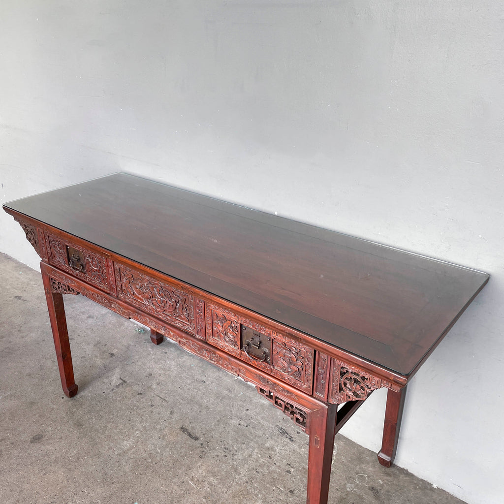 Double-Sided Oriental Console Table
