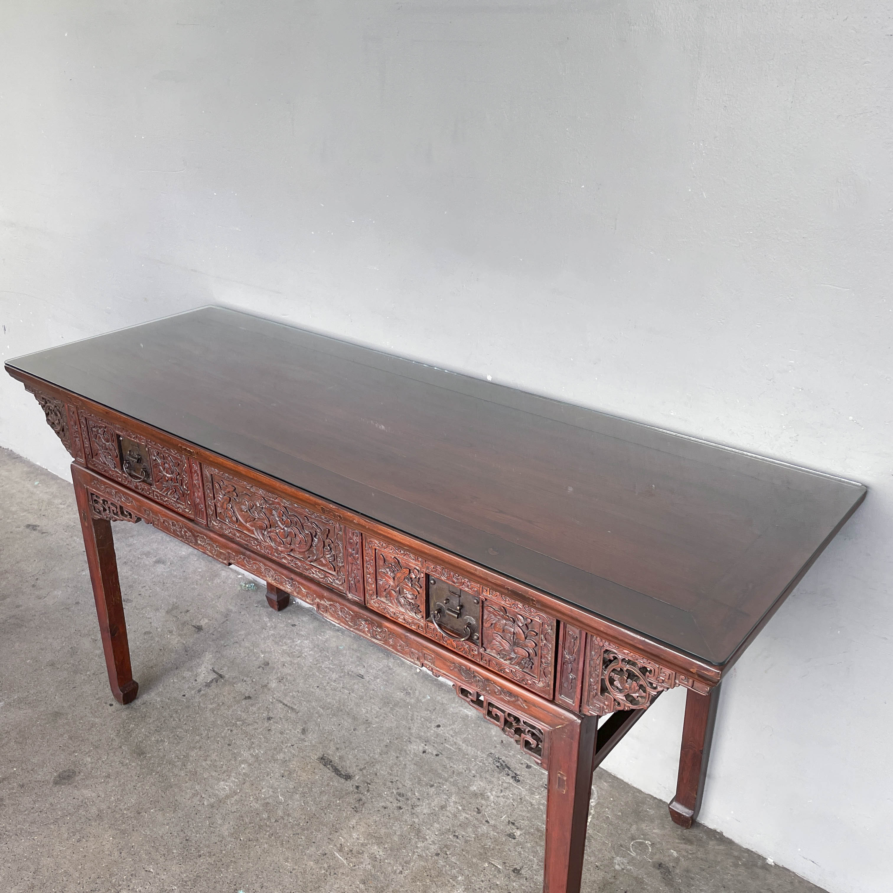 Double-Sided Oriental Console Table