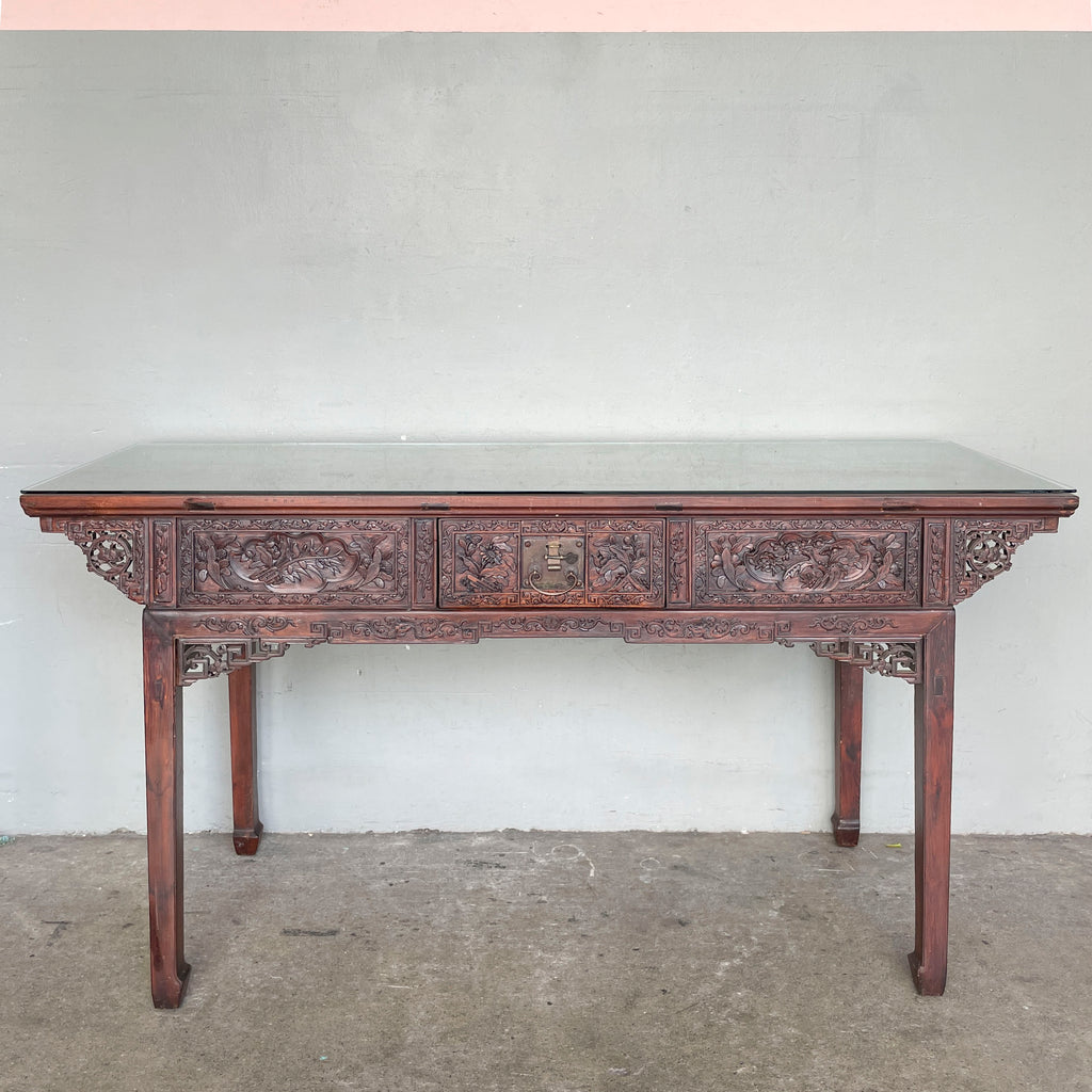 Double-Sided Oriental Console Table