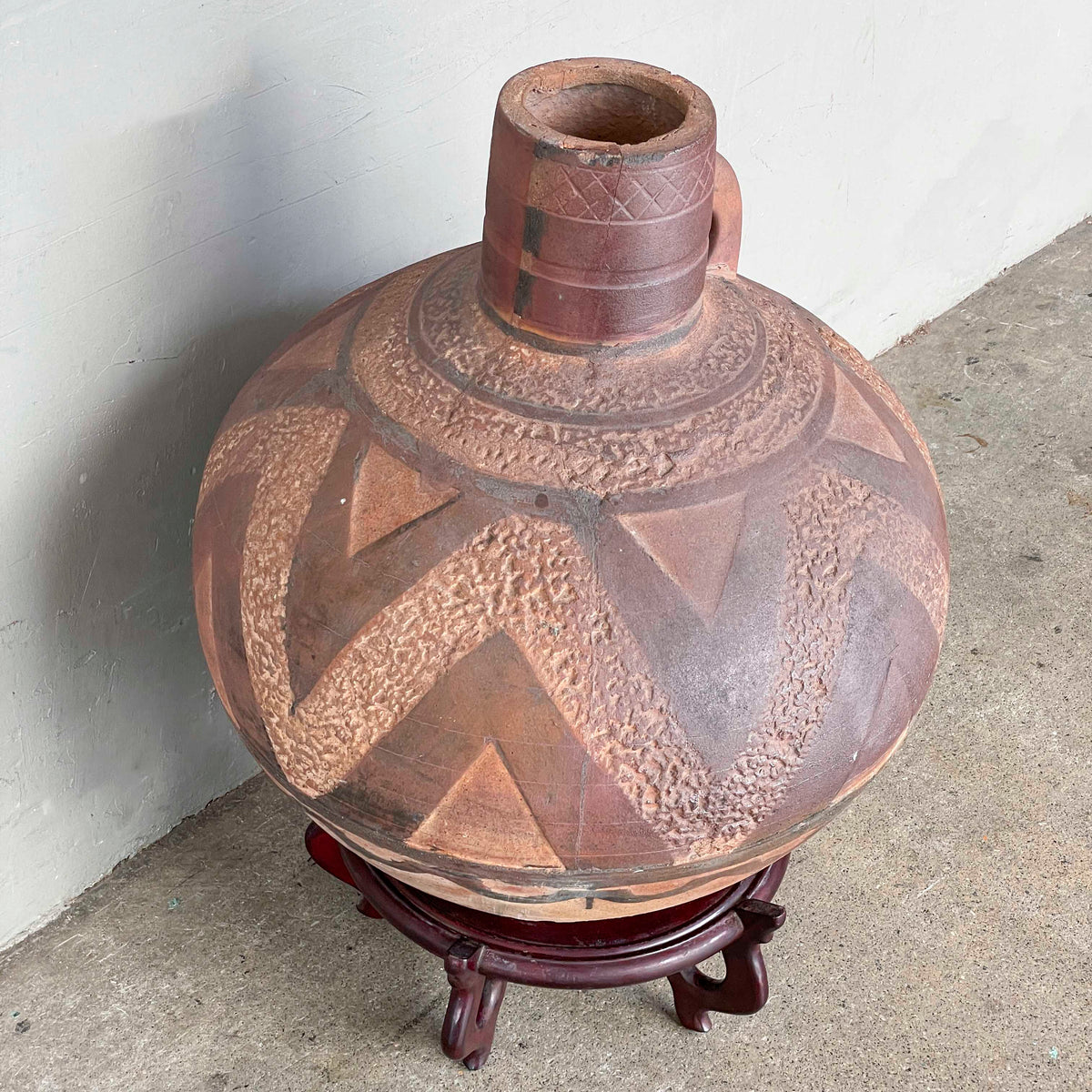 Large Rustic Ceramic Vessel