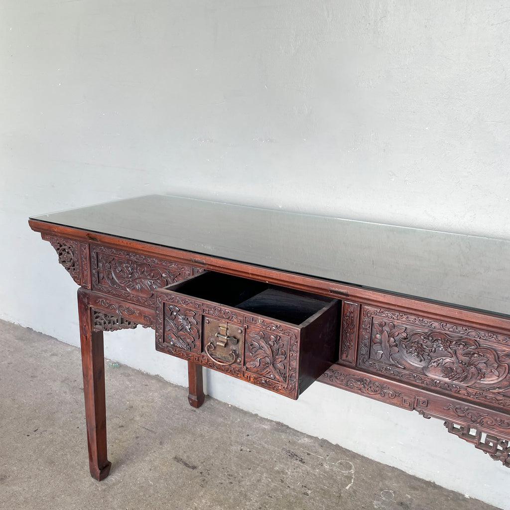 Double-Sided Oriental Console Table