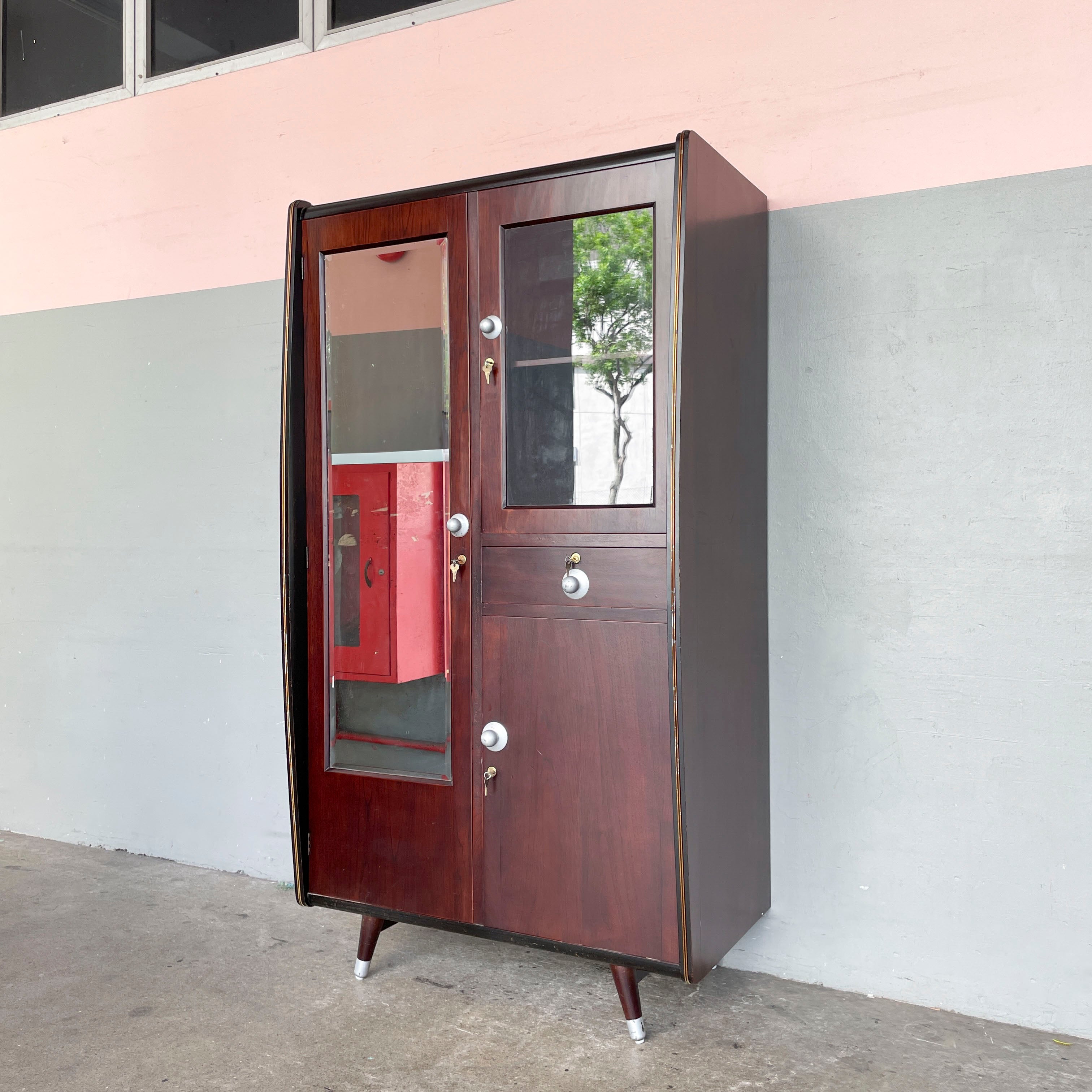 Vintage Display-Wardrobe Cabinet