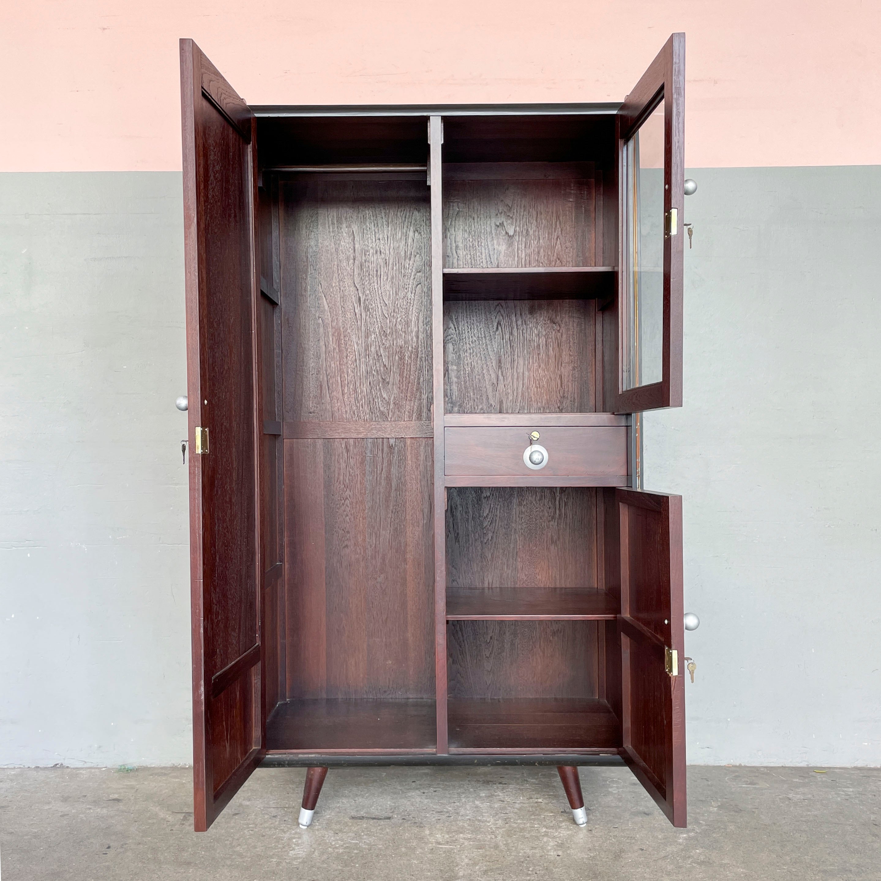 Vintage Display-Wardrobe Cabinet