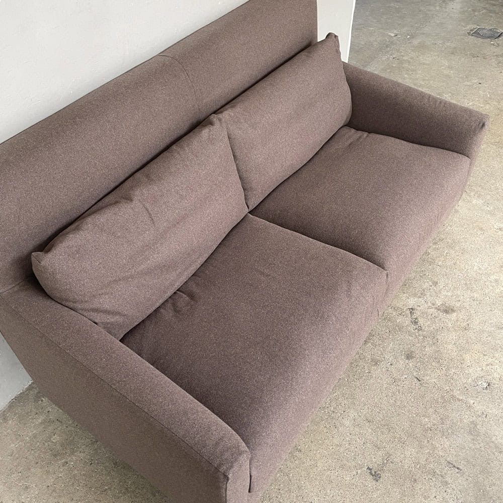 Sancal 2-Seater Sofa in Brown Wool
