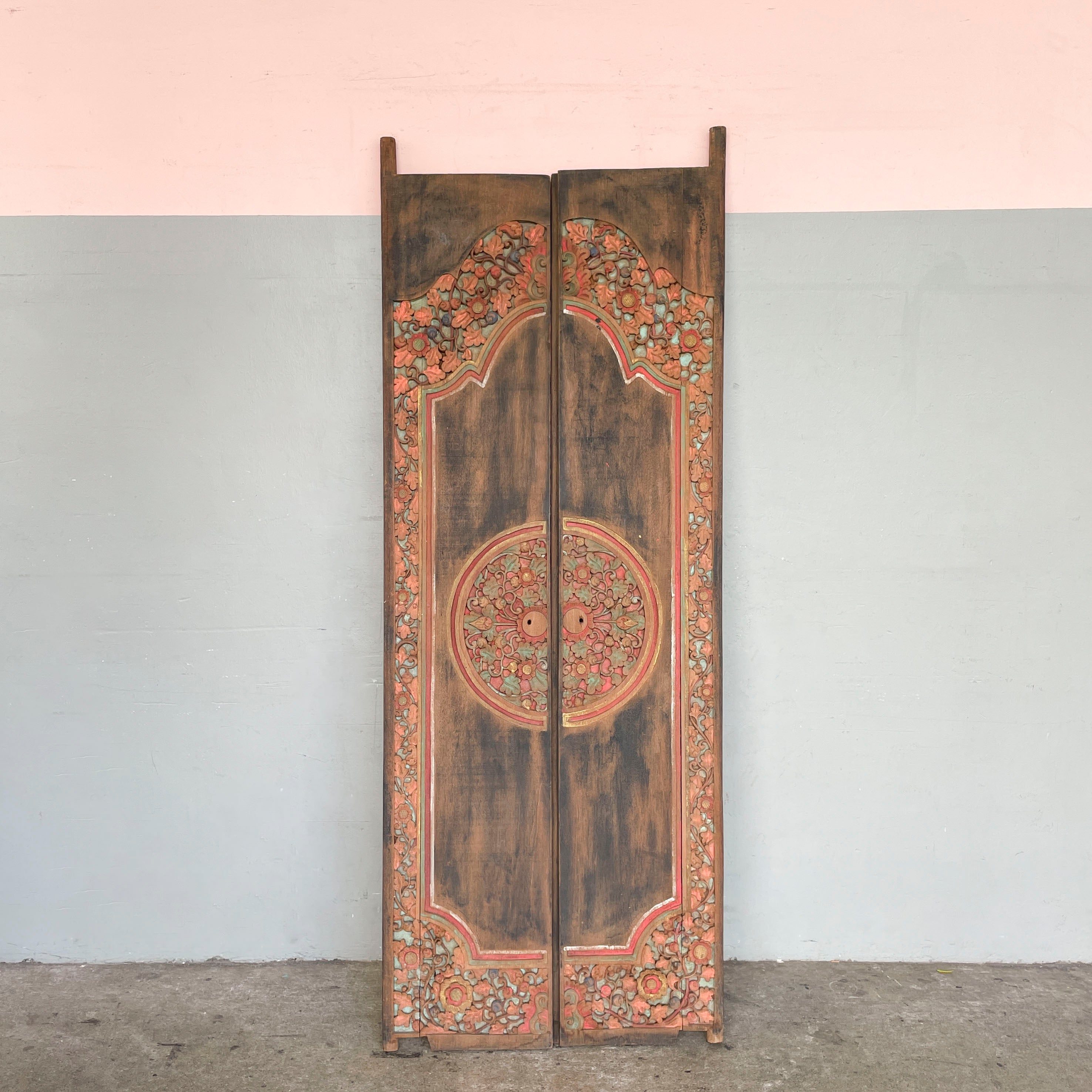 Carved Teak Decorative Door Panel