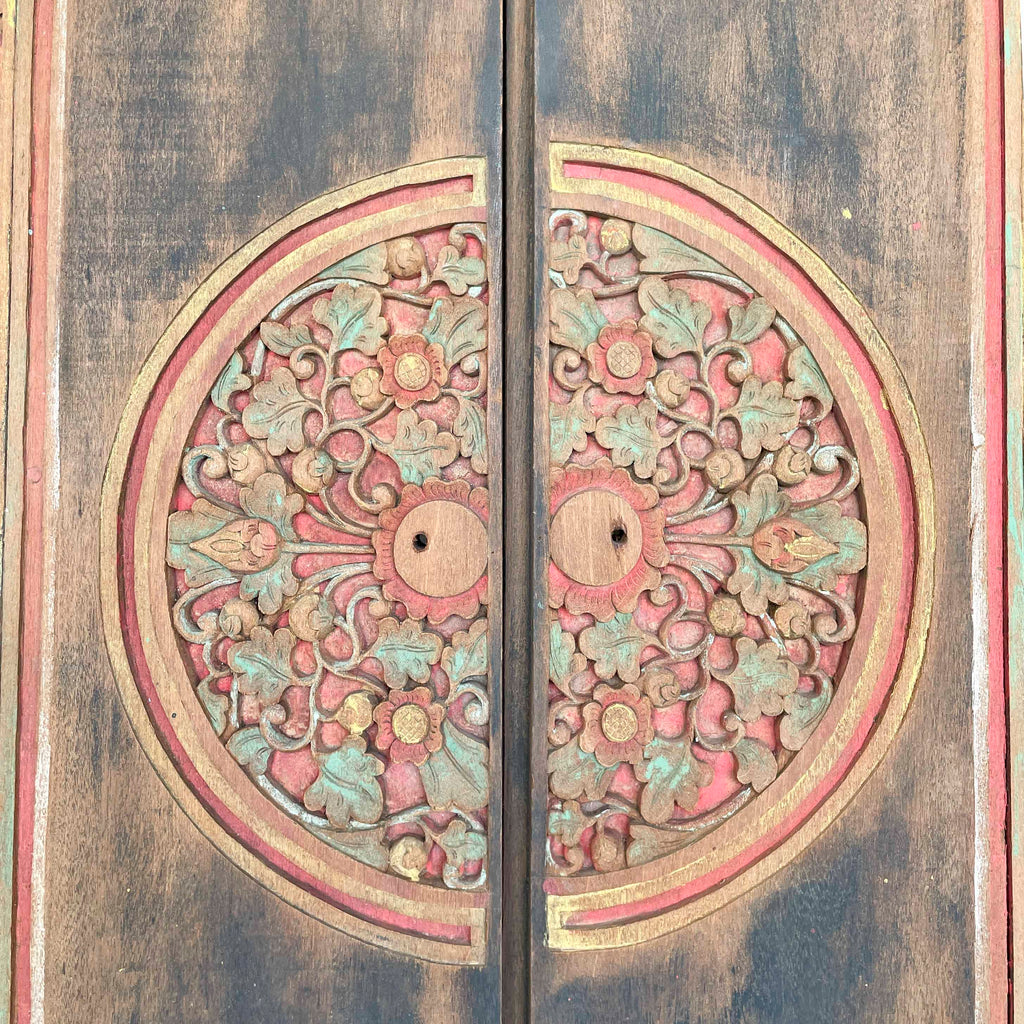 Carved Teak Decorative Door Panel