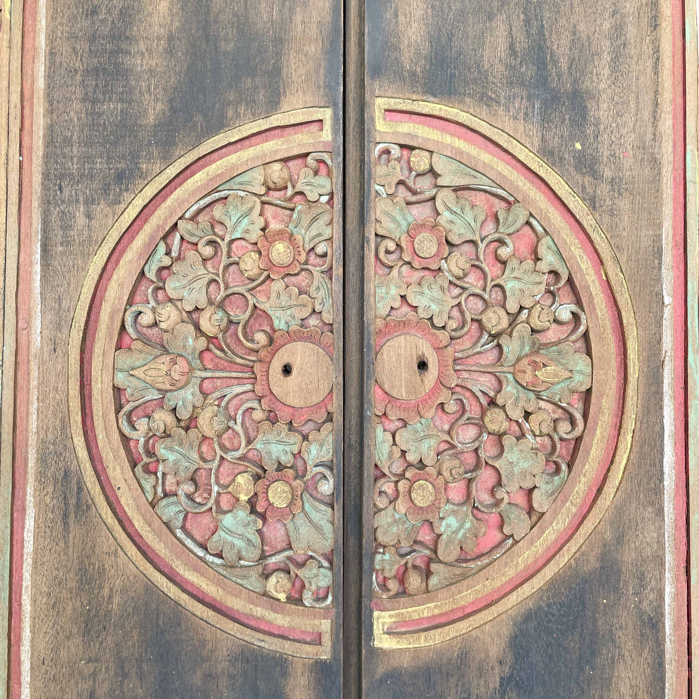 Carved Teak Decorative Door Panel