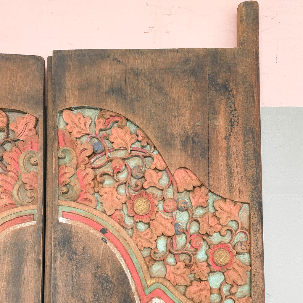 Carved Teak Decorative Door Panel