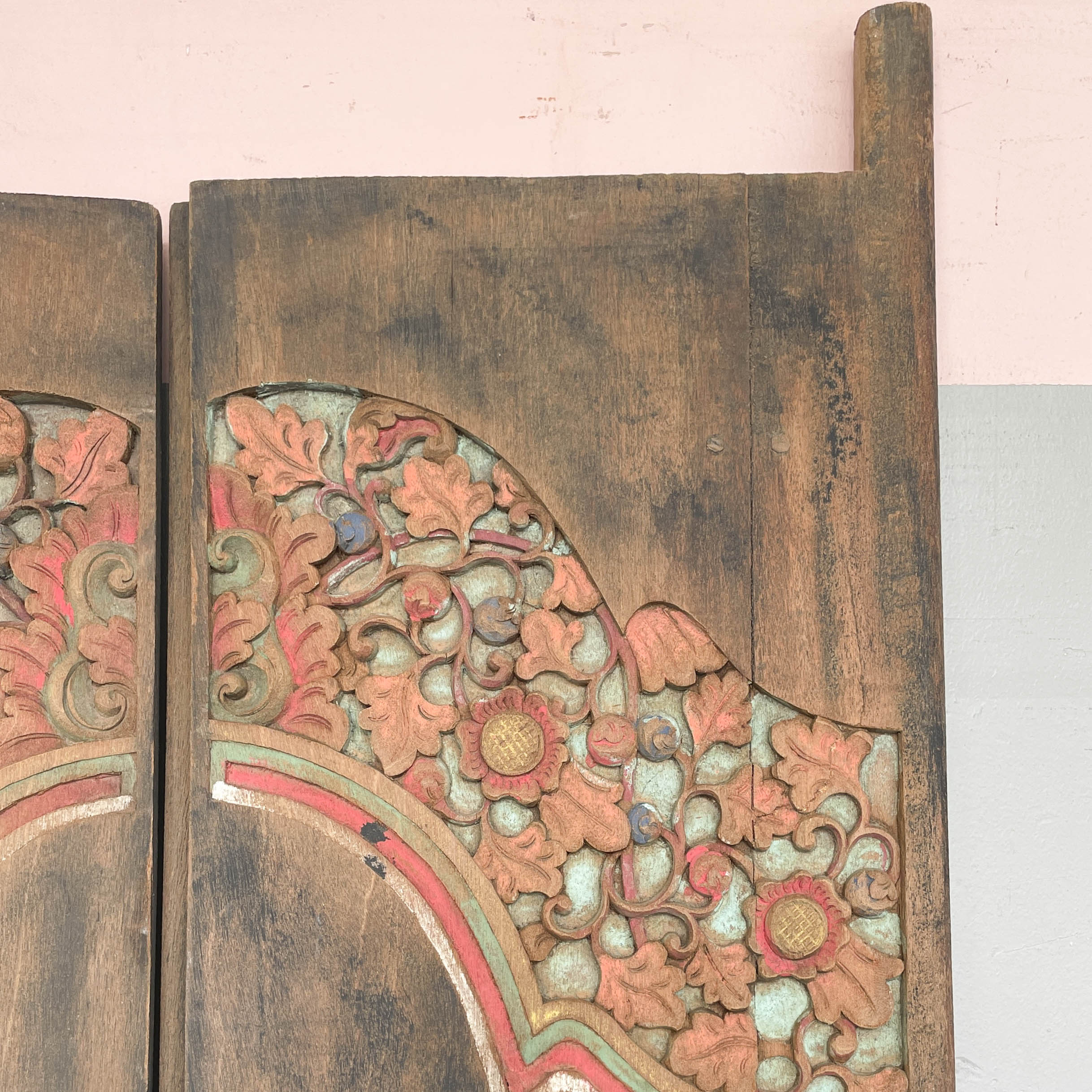 Carved Teak Decorative Door Panel