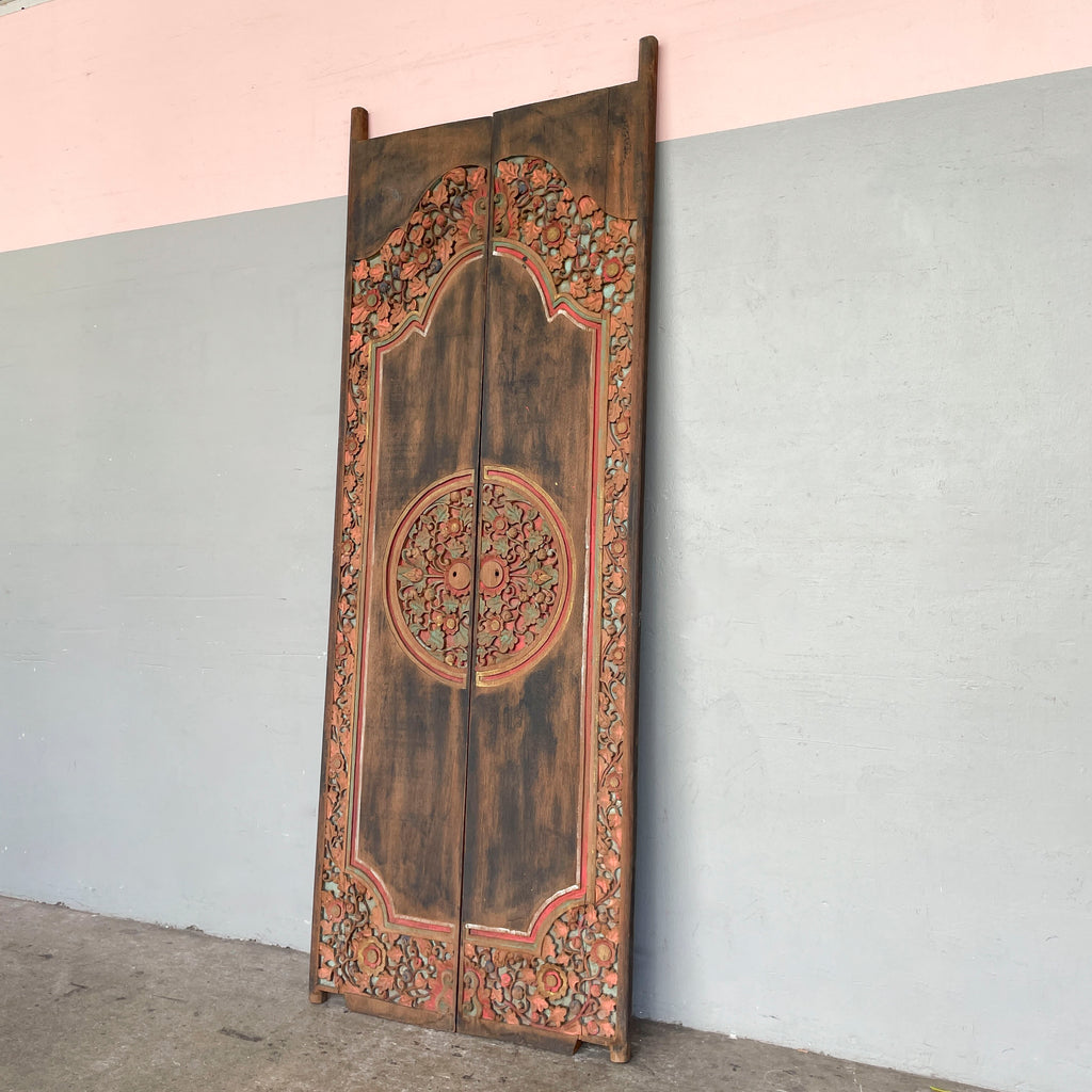 Carved Teak Decorative Door Panel