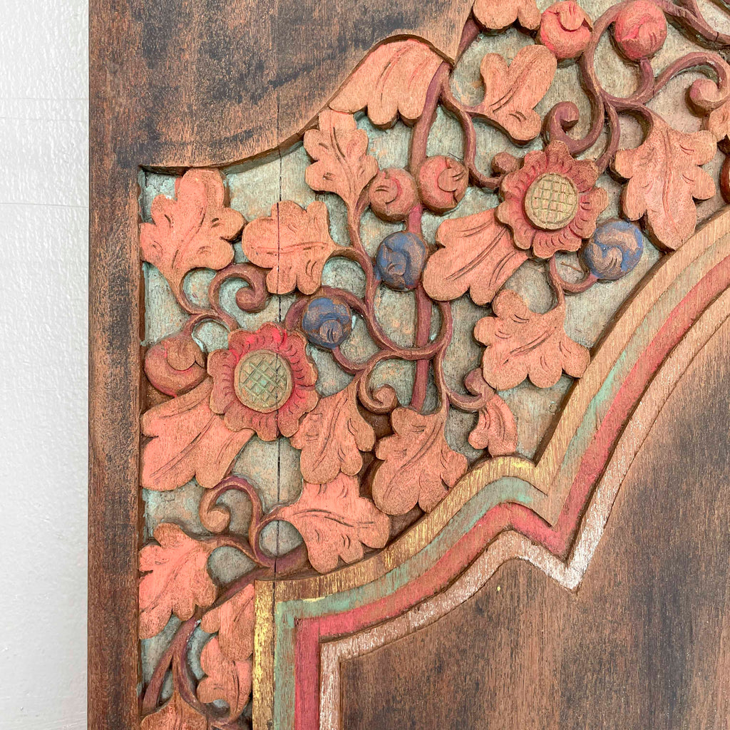 Carved Teak Decorative Door Panel