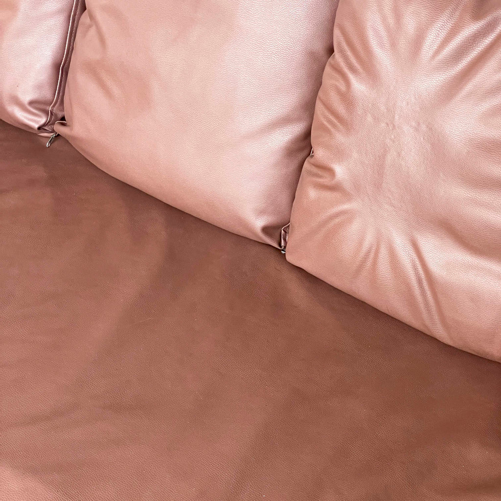 B&B Italia Sofa with Brown Synthetic Leather Upholstery