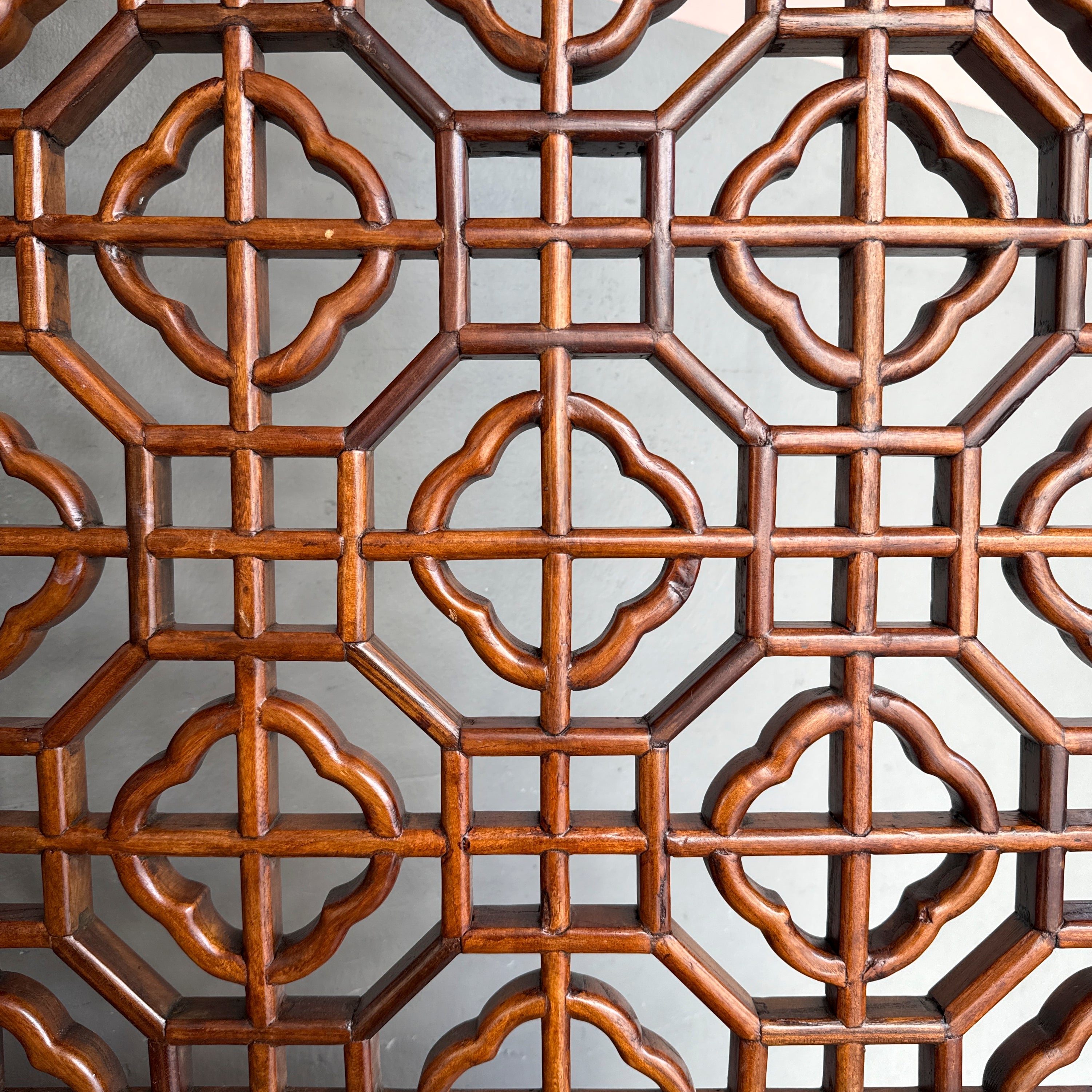 Elm Geometric Fretwork Tall Partition