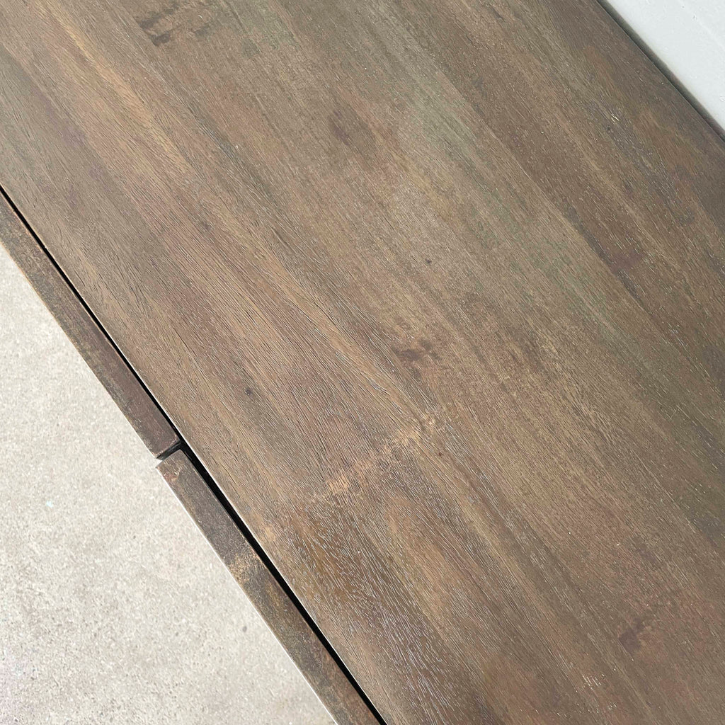 Mango Wood Console with Metal Legs