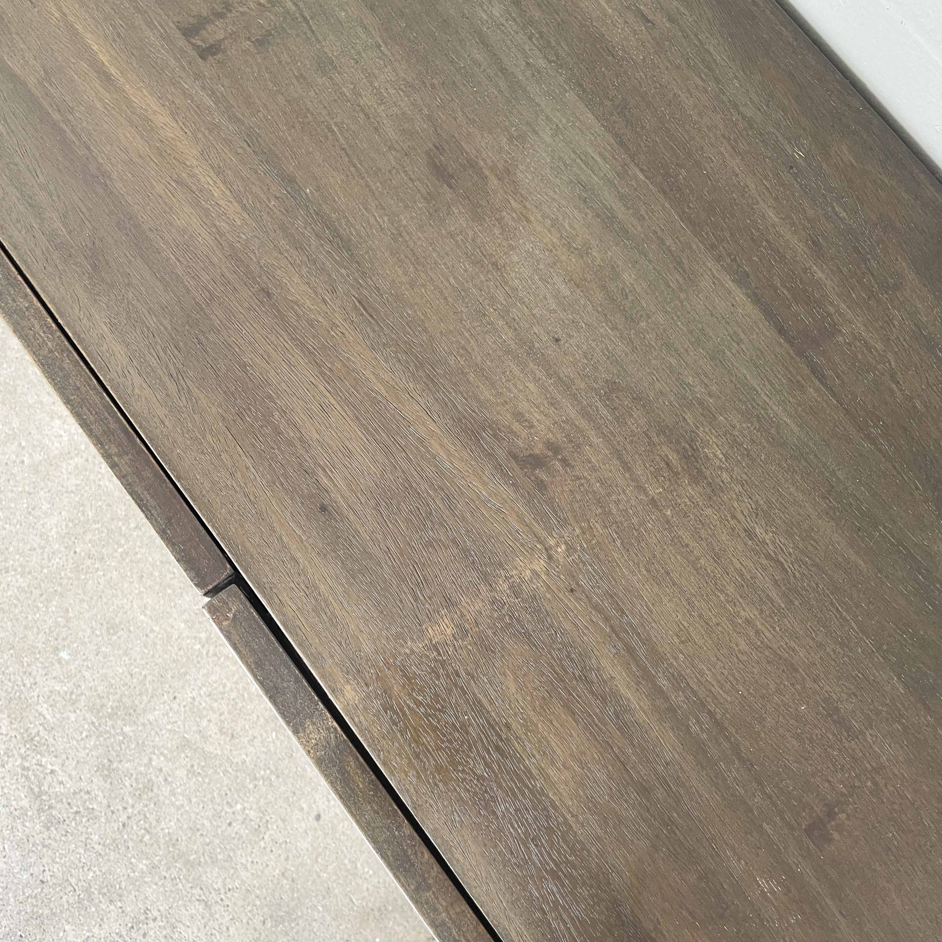 Mango Wood Console with Metal Legs