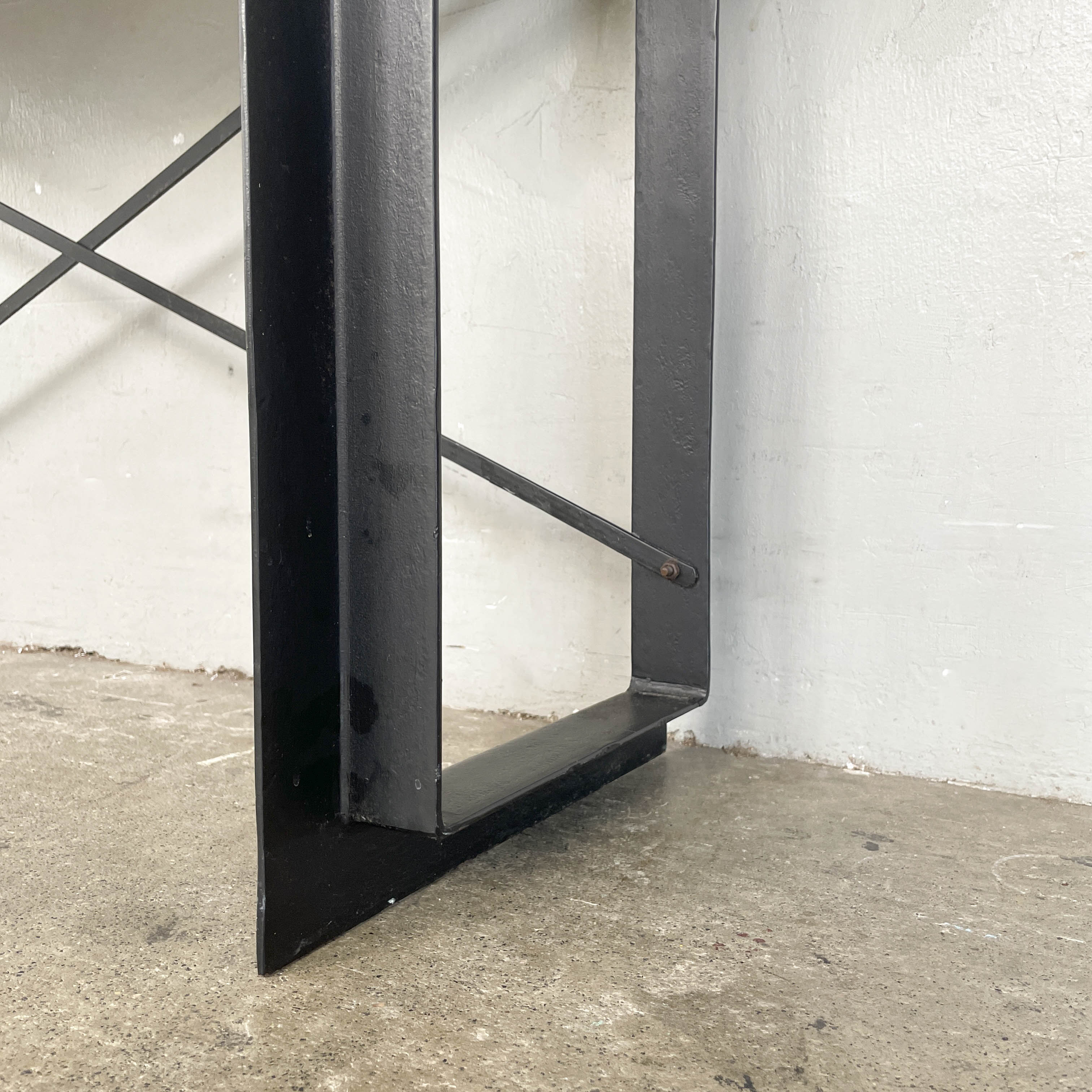 Mango Wood Console with Metal Legs