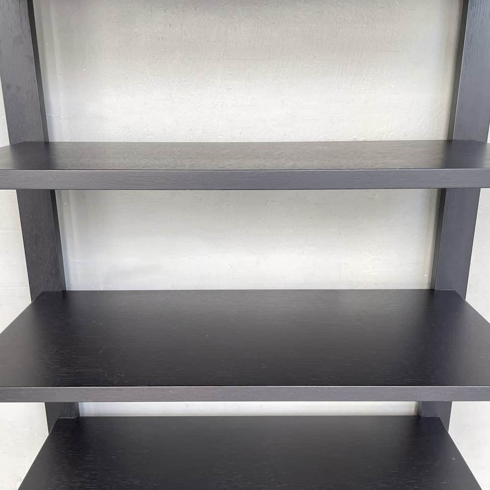 Five-Tier Black Open Shelf