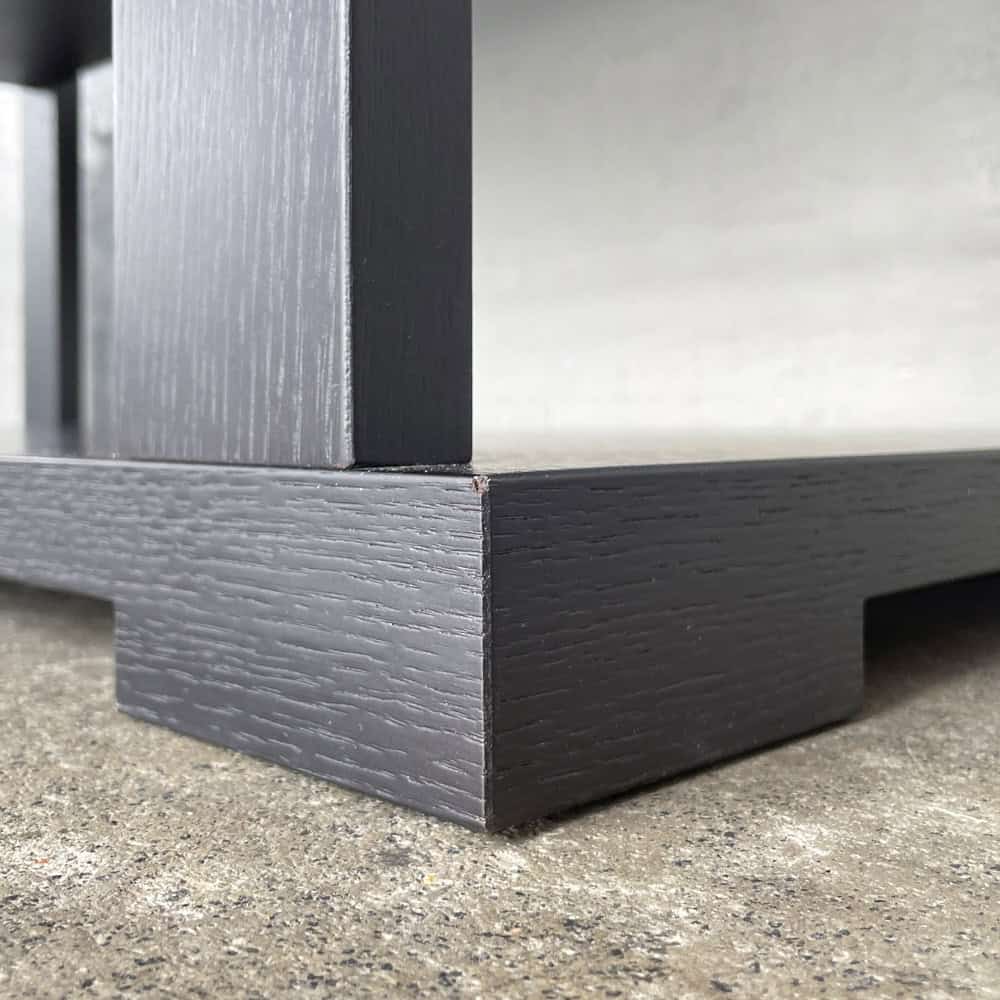 Five-Tier Black Open Shelf