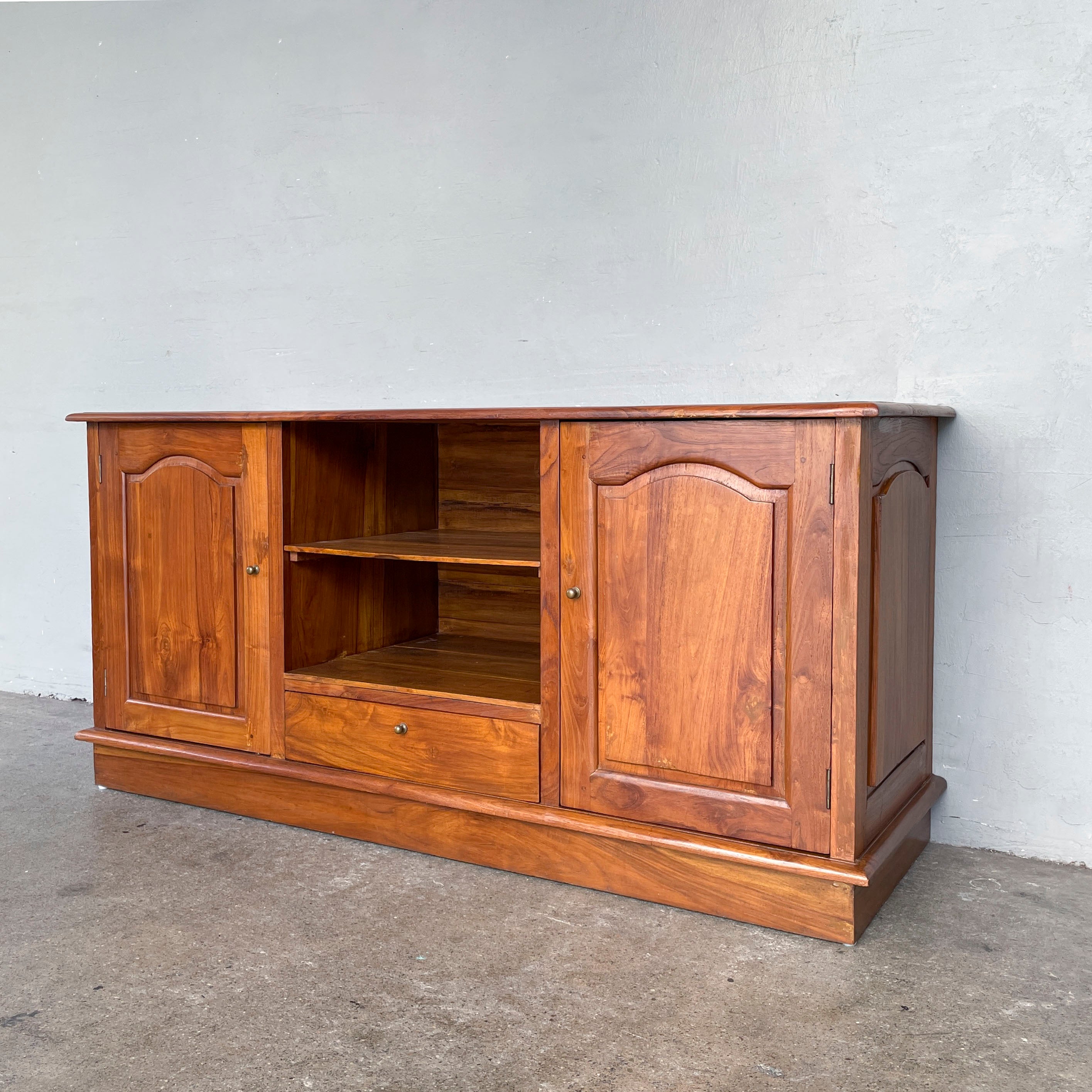 Refurbished Teak Media Console