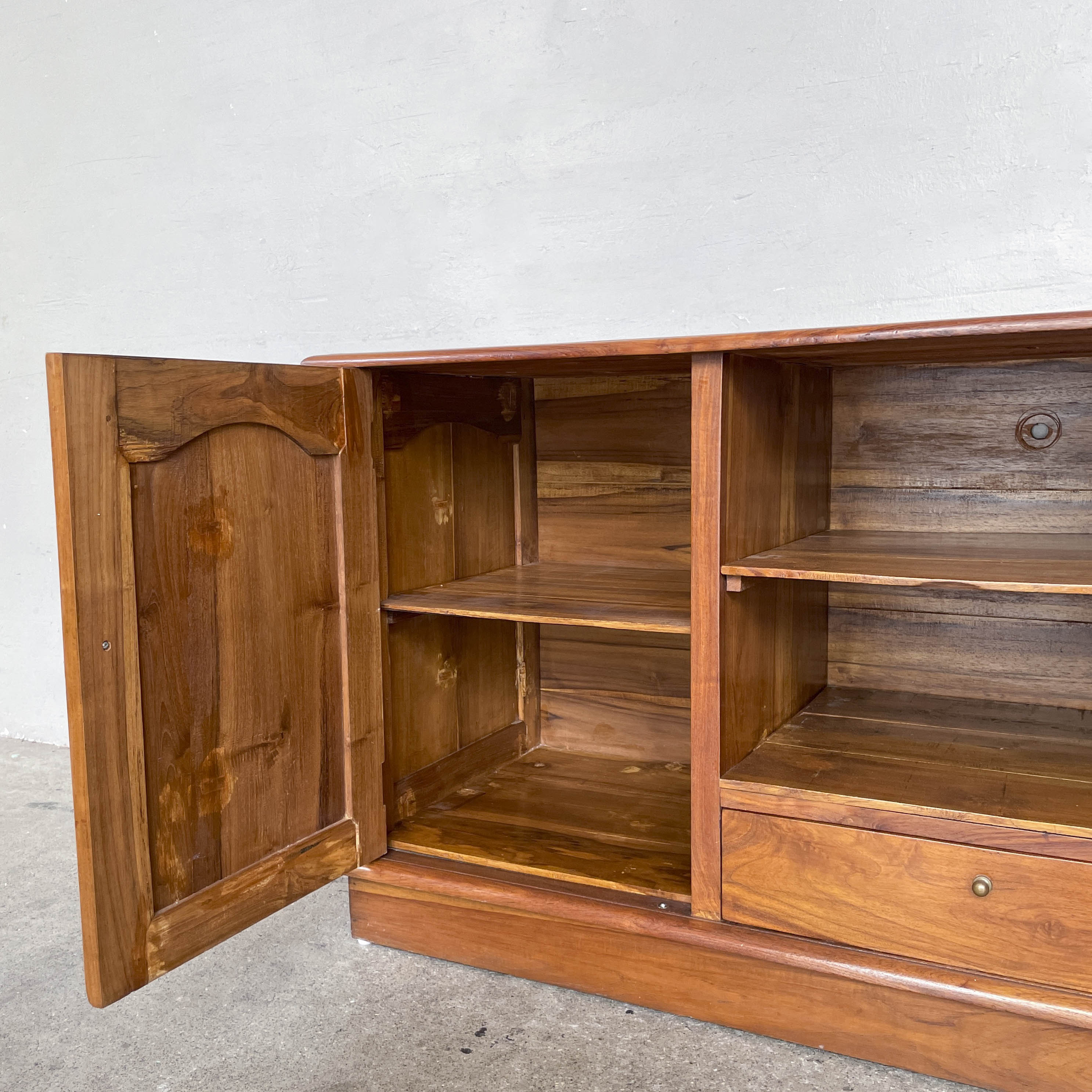 Refurbished Teak Media Console