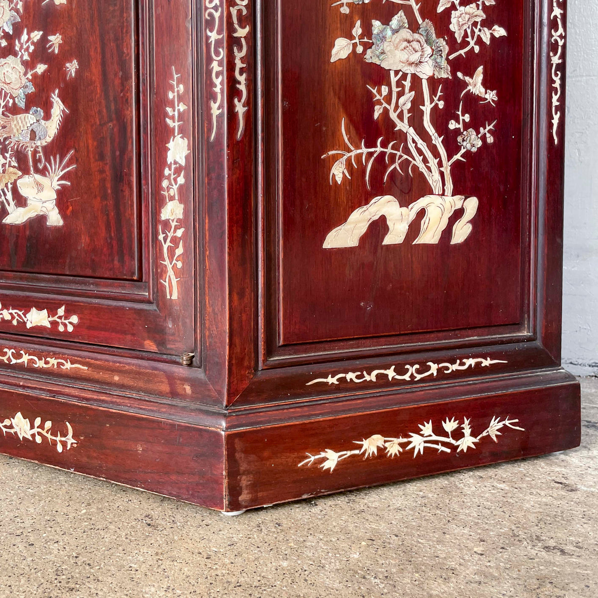 Hexagonal Rosewood Display Cabinet