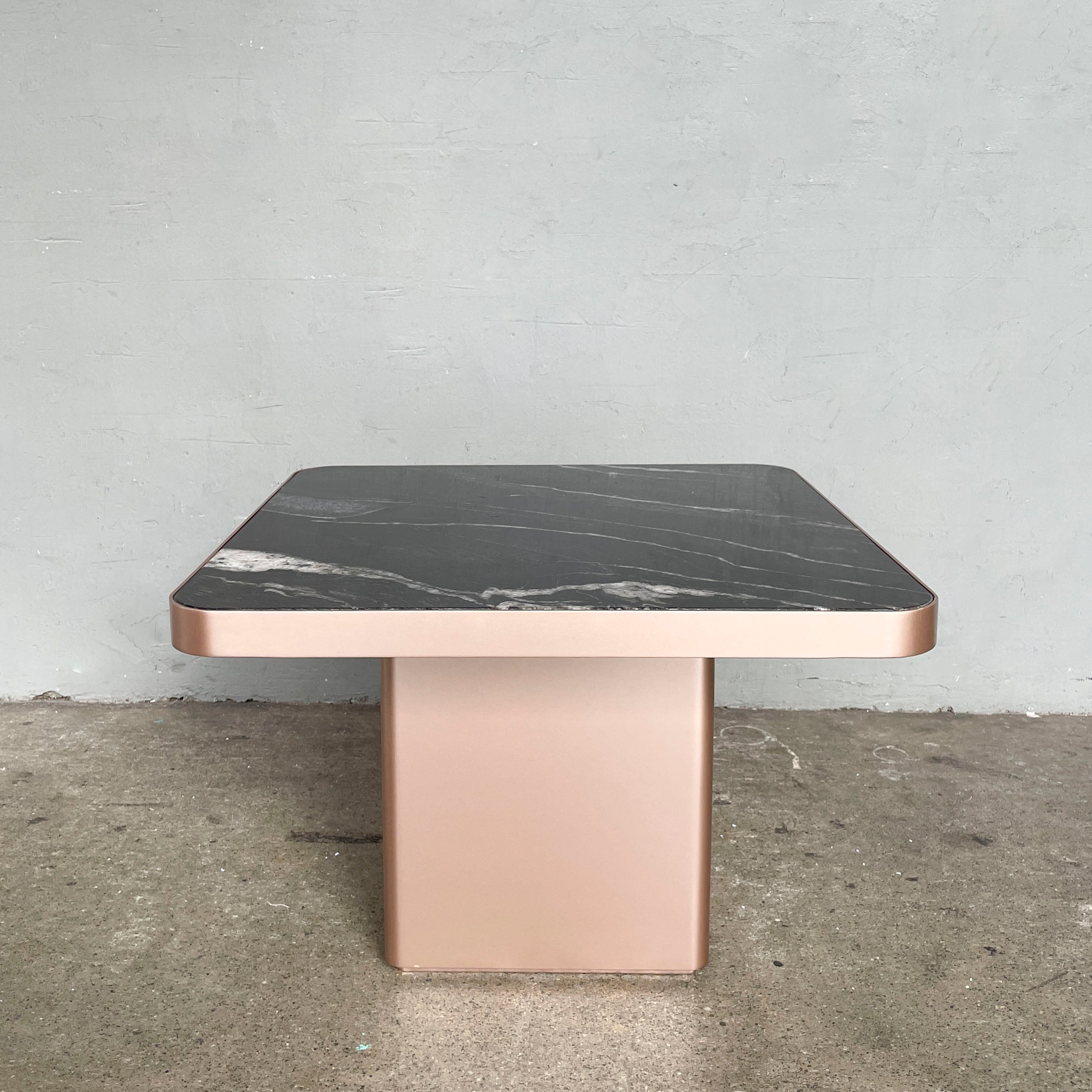 Black Veined Marble Coffee Table - Small