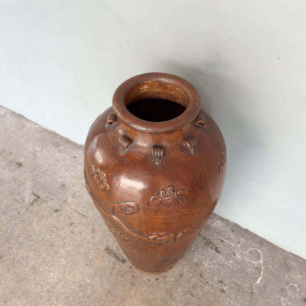 Rustic Martaban "Dragon" Vessel