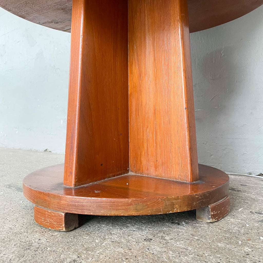 Retro Side Table with Under-Top Storage