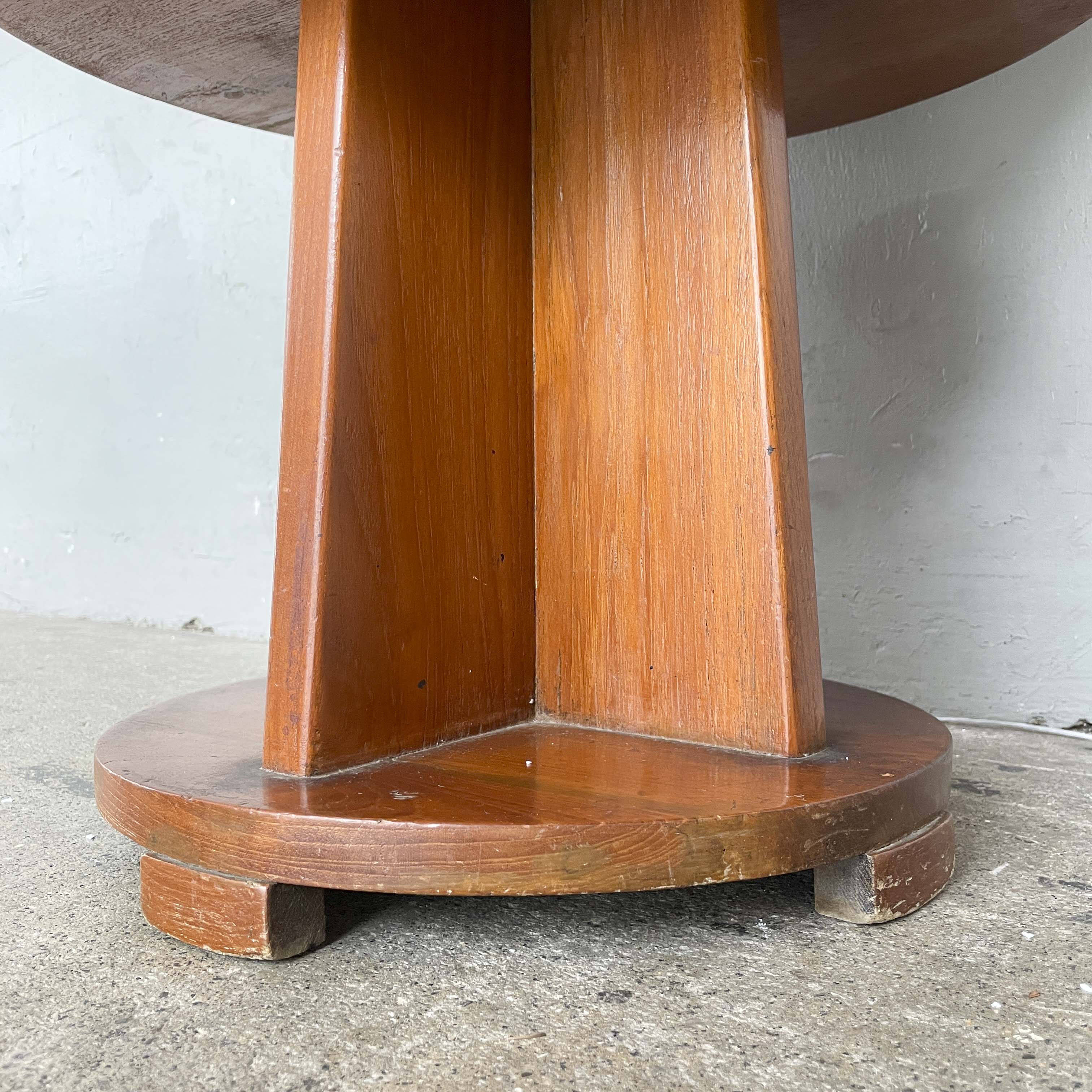 Retro Side Table with Under-Top Storage