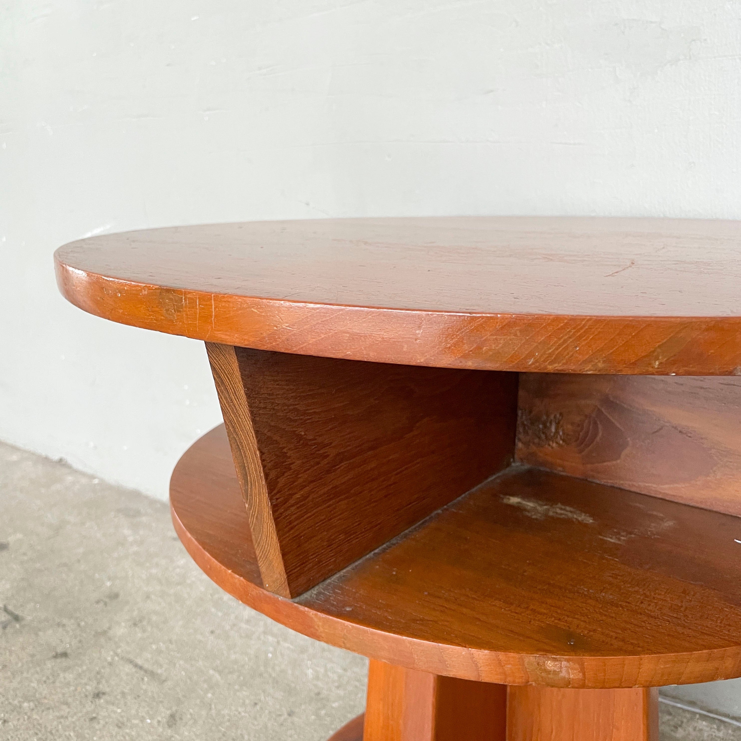 Retro Side Table with Under-Top Storage
